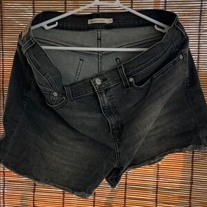 Levi's Women's Black Denim Shorts
